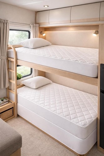 Bunk bed quilted mattress - bed,