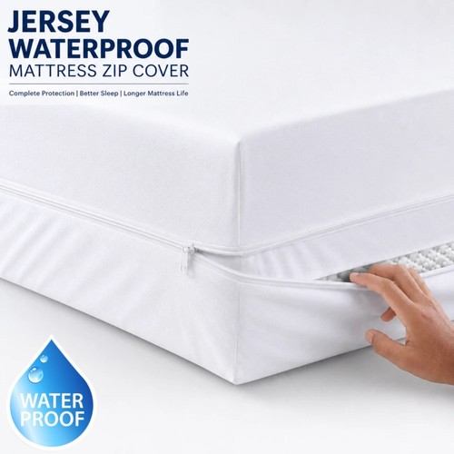 Zip waterproof mattress cover - zip,