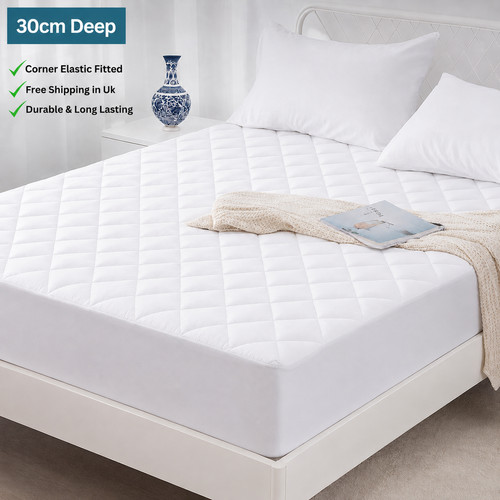 Quilted mattress protector - mattress,