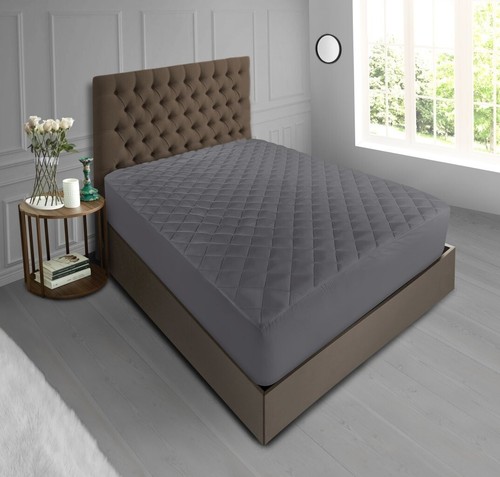 Charcoal grey quilted - grey,