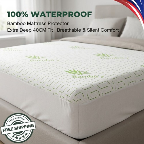 Bamboo mattress protector 40cm - bamboo,